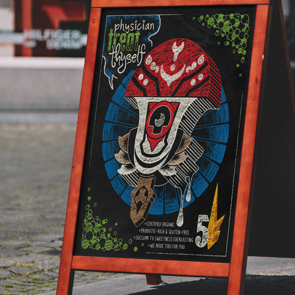 Mikollopria Ice-Cream Sign