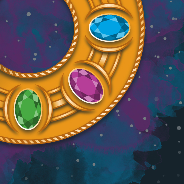 Marvel Infinity Gauntlet Stylized T-Shirt